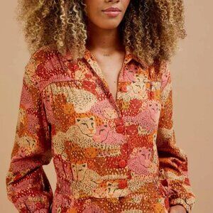 Farm Rio Jumpsuit leopard print